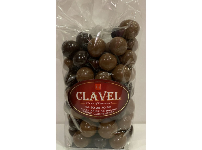 Noisettes enrobées au chocolat