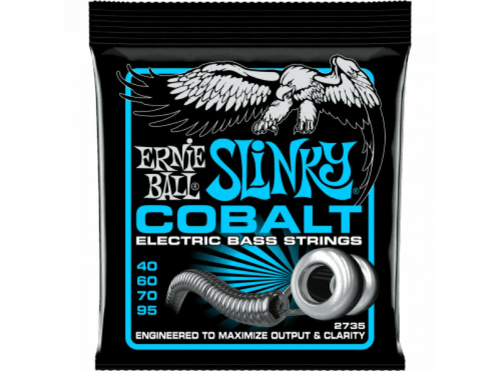 Ernie ball jeu cordes basse extra slinky 40-95