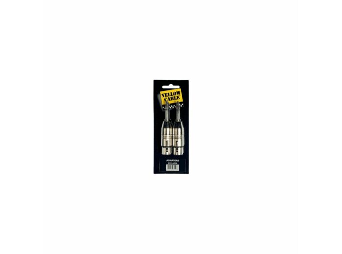 Yellow cable adaptateur jack stereo male/xlr femelle