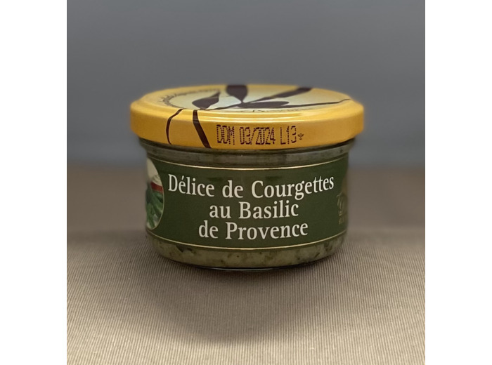 Délice de courgettes au basilic de Provence, 90g