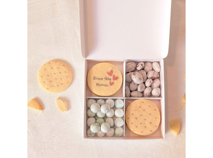 Coffret biscuits et chocolats - Cadeau Maman - CRUNCHY