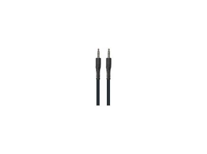 Mini jack str 3,5 mâle/ mini j. str 3,5 mâle 1m