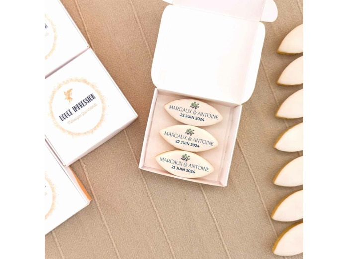 Petite boite de 3 calissons personnalisés - Téléchargez votre image