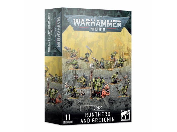 Orks runtherd and gretchin