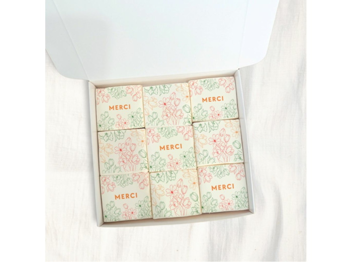 Coffret de guimauves Merci – cadeau remerciement gourmand