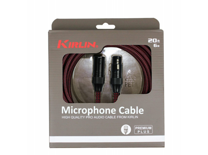 Cable micro kirlin 6m xlr m - xlr f