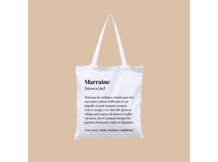 Tote bag Hindbag Marraine