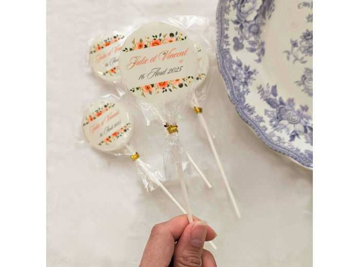 Sucette personnalisé – Mariage Floral