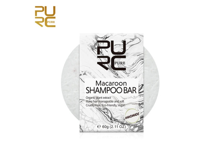 Shampoing solide au macaron