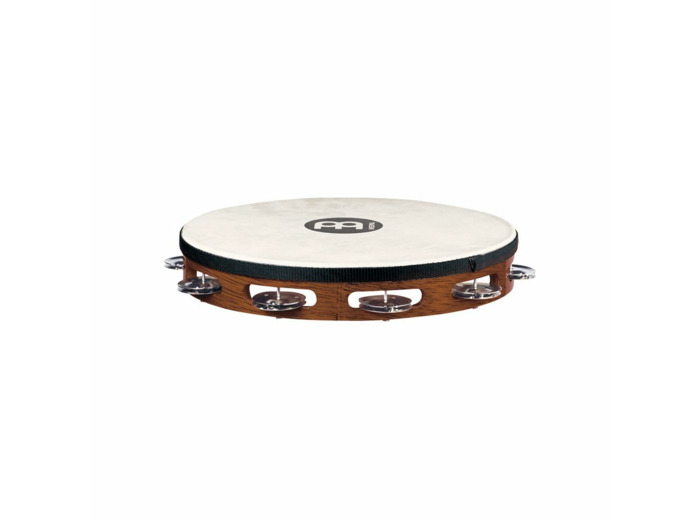 Tambourin meinl bois avec peau brun
