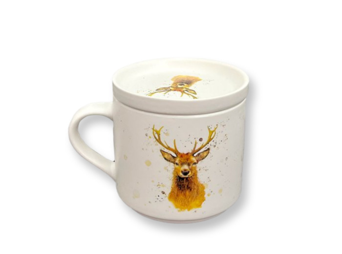 Mug en Céramique avec Illustration de Cerf