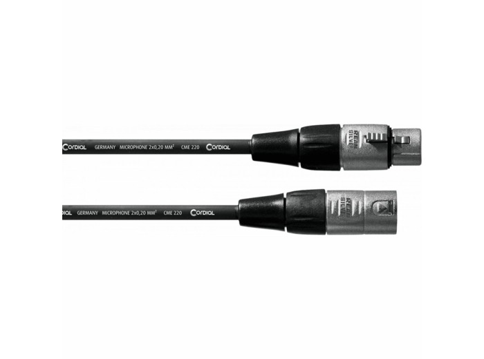 Xlr mâle/xlr femelle - 10m - cordial