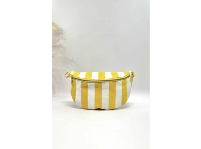 Sac banane rayures jaune