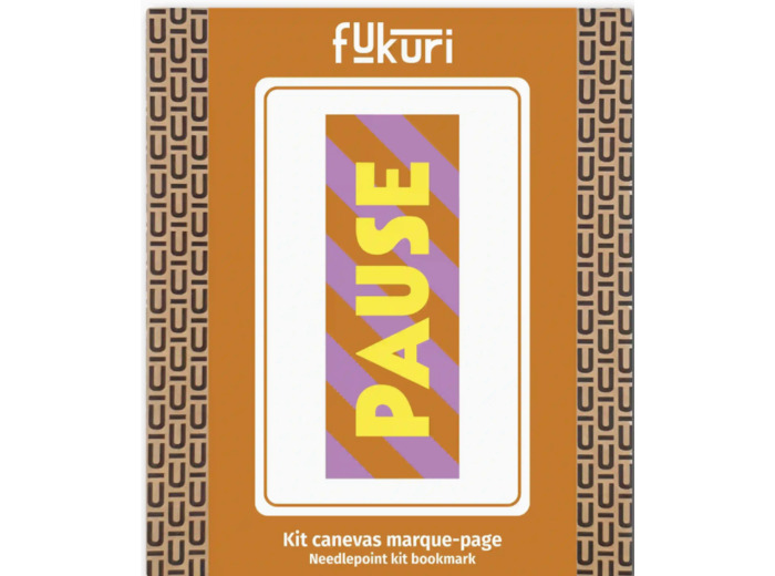 Kit Canevas - DIY -  marque page Pause