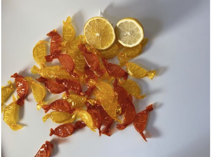 Bonbons aromatisés tranches orange et citron