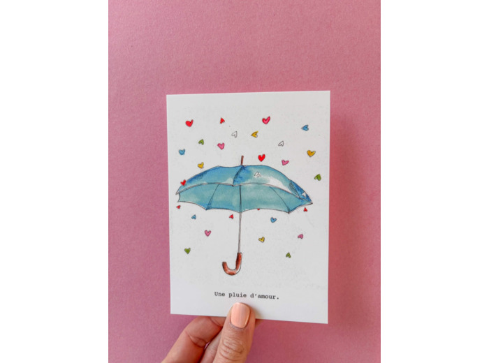 Carte postale La Pluie d’amour
