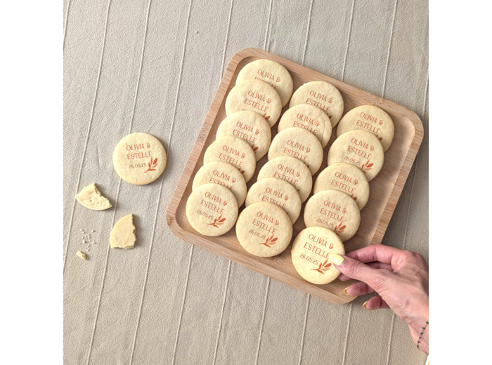 Biscuits personnalisés – cadeau invité mariage