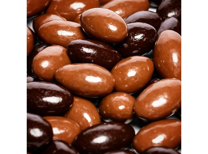 Amandes enrobées au chocolat