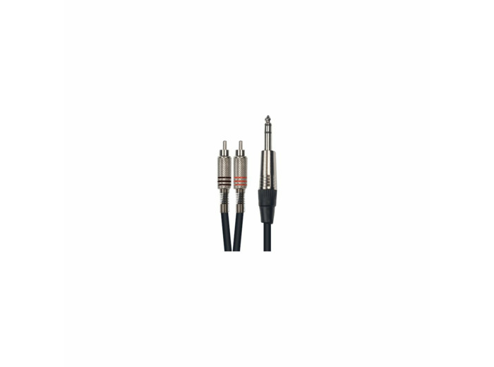 Yellow cable 2 rca male/jack stereo male 3m