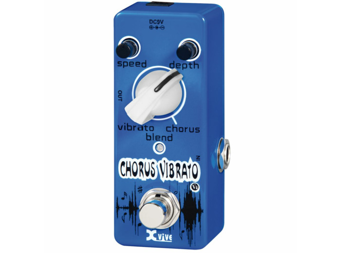 Pedale x-vive chorus vibrato bleu