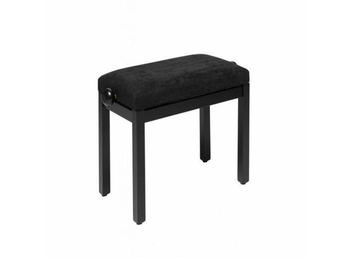 Stagg banquette piano noir pelote velour
