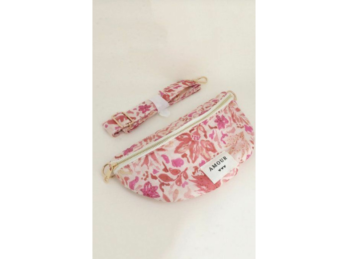 Sac banane fleuri