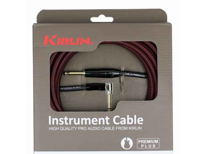 Cable guitare kirlin 3m jack jack coude