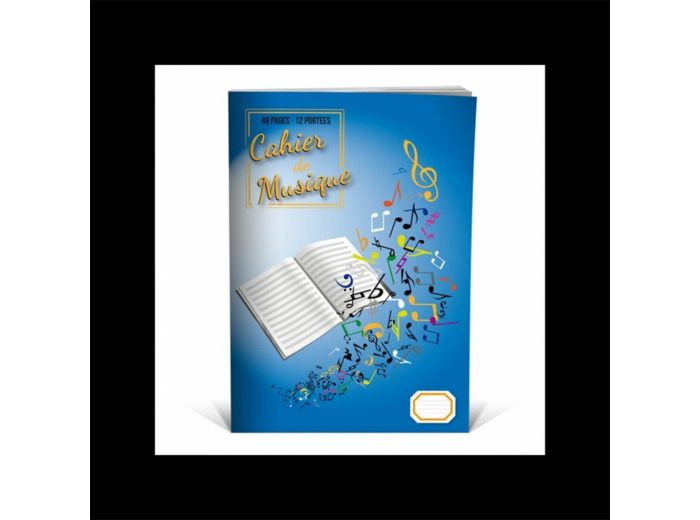 Cahier de musique 12 portees