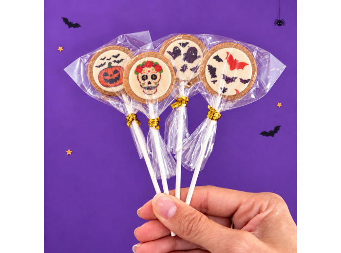 Sucettes Halloween décorées