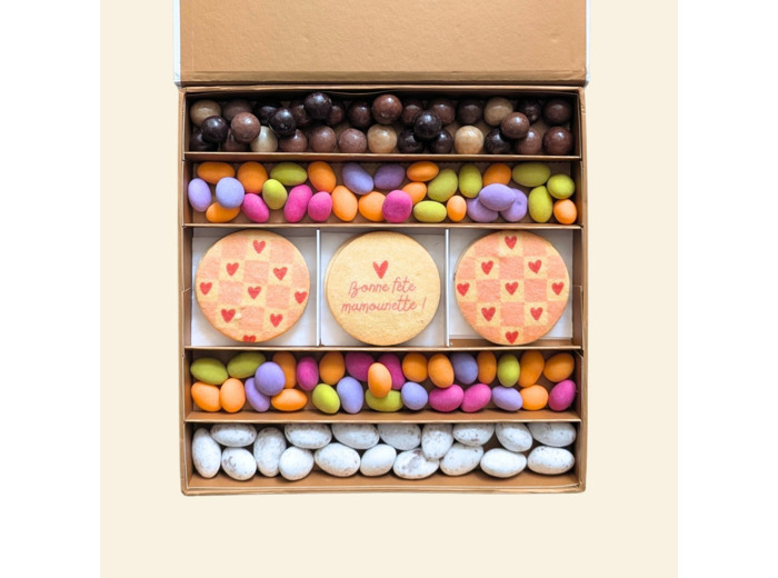 Coffret prestige biscuit - Cadeau maman personnalisé