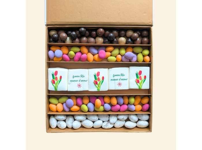 Coffret prestige guimauves - Cadeau maman personnalisé