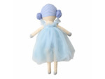 Poupée en tissu Neige tulle bleu