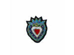 Broche cœur flamboyant