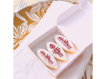 Coffret de calissons personnalisés – cadeau invité mariage Rouge Bohème