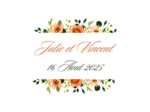 Boite de 3 biscuits personnalisés  – Mariage Floral