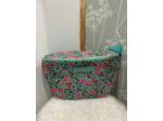 Sac banane coton turquoise rose