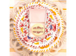 Boite de 3 biscuits personnalisés  – Mariage rouge bohème
