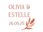 Sucette personnalisé – Mariage Terracotta