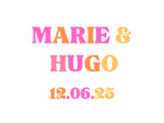 Guimauves personnalisées – Mariage Retro Pop
