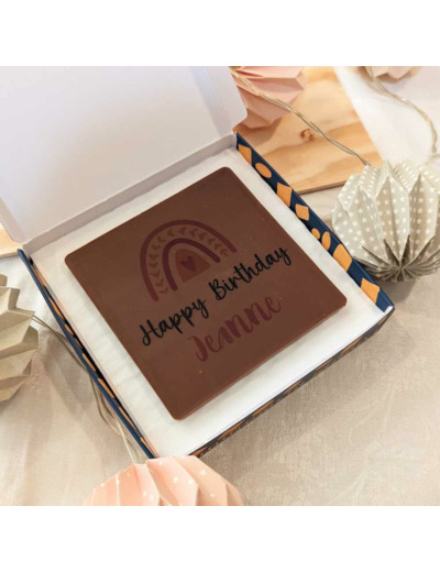 Tablette de chocolat personnalisée