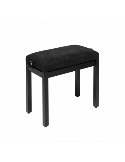 Stagg banquette piano noir pelote velour