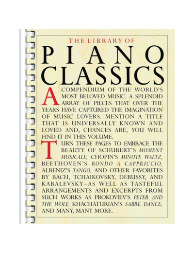 Library of piano classics