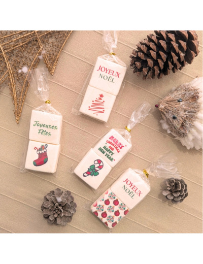 Guimauves personnalisés de Noël