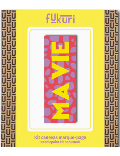 Kit Canevas - DIY -  marque page Ma vie