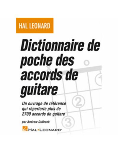Dictionnaire de poche des accords de guitare
