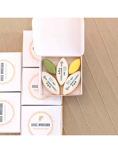 Boîte fruitée de calissons personnalisés – Téléchargez vos visuels