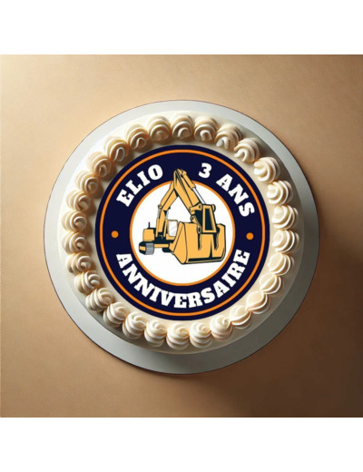 Disque personnalisé - Thème chantier