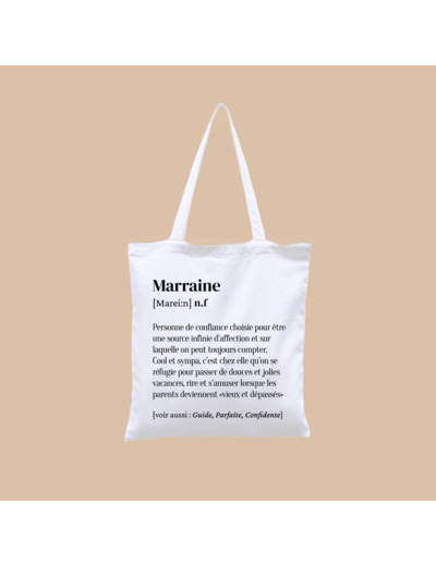 Tote bag Hindbag Marraine