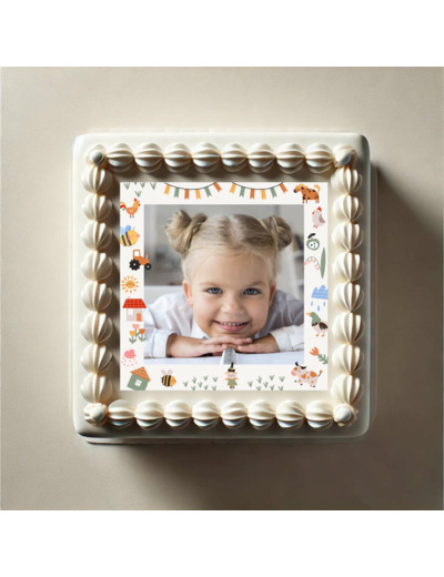 Feuille comestible avec photo - Anniversaire enfant