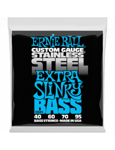 Ernie ball jeu cordes basse extra slinky 40-95